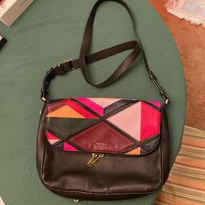 Fossil Modern Patchwork Cross-body Purse
